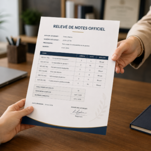Relevé de notes officiel